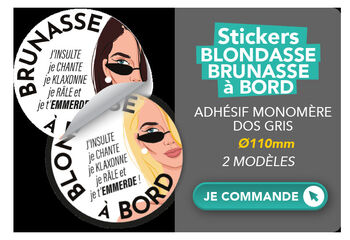 Stickers 'Blondasse-Brunasse à bord''