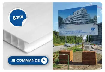 Panneau alvéolé 8mm