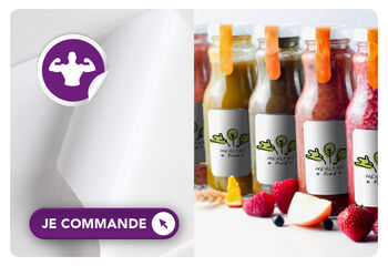 Stickers polymère colle renforcée 